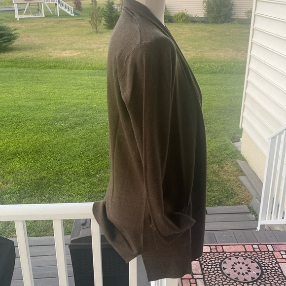 Pink clover from stitch Fix Exclusive green open front cardigan size small NWT - Picture 7 of 9